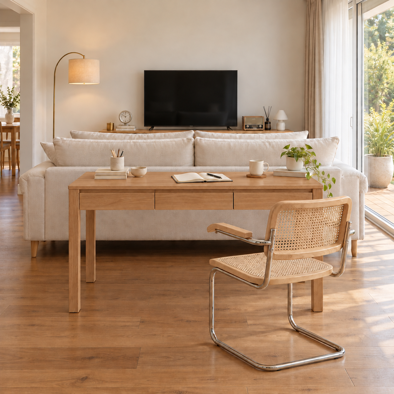 Humbie Solid Oak Study Desk