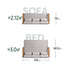 Hyogo Natural Solid Oak Sofa Bed - Oak Furniture Store