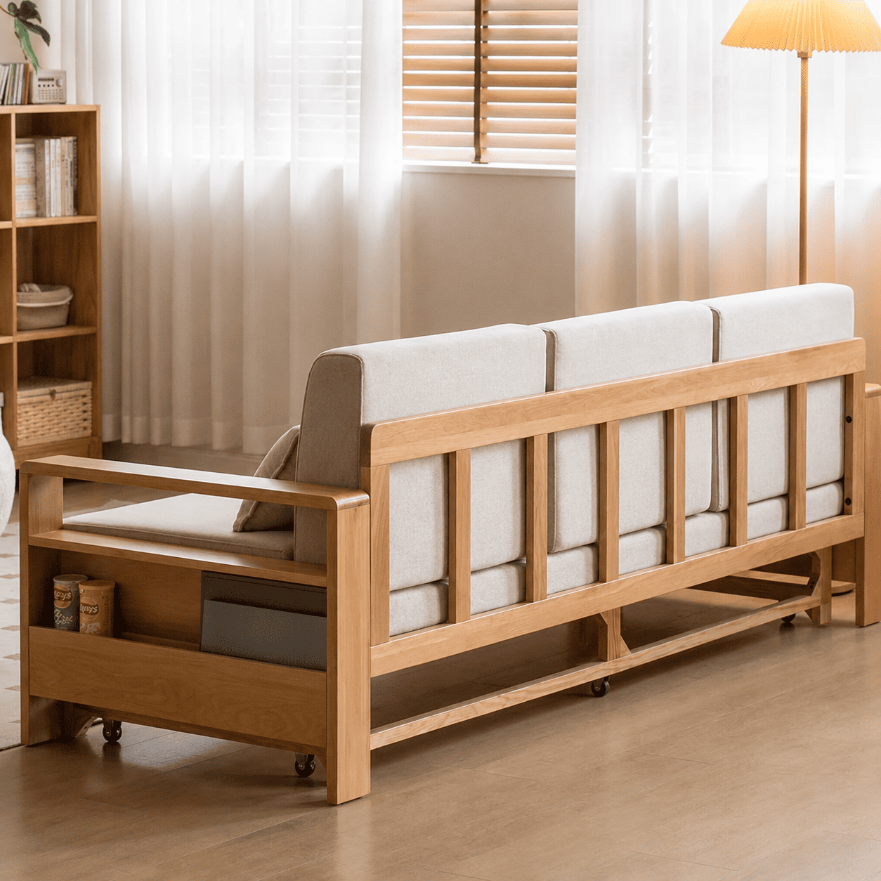 Hyogo Natural Solid Oak Sofa Bed
