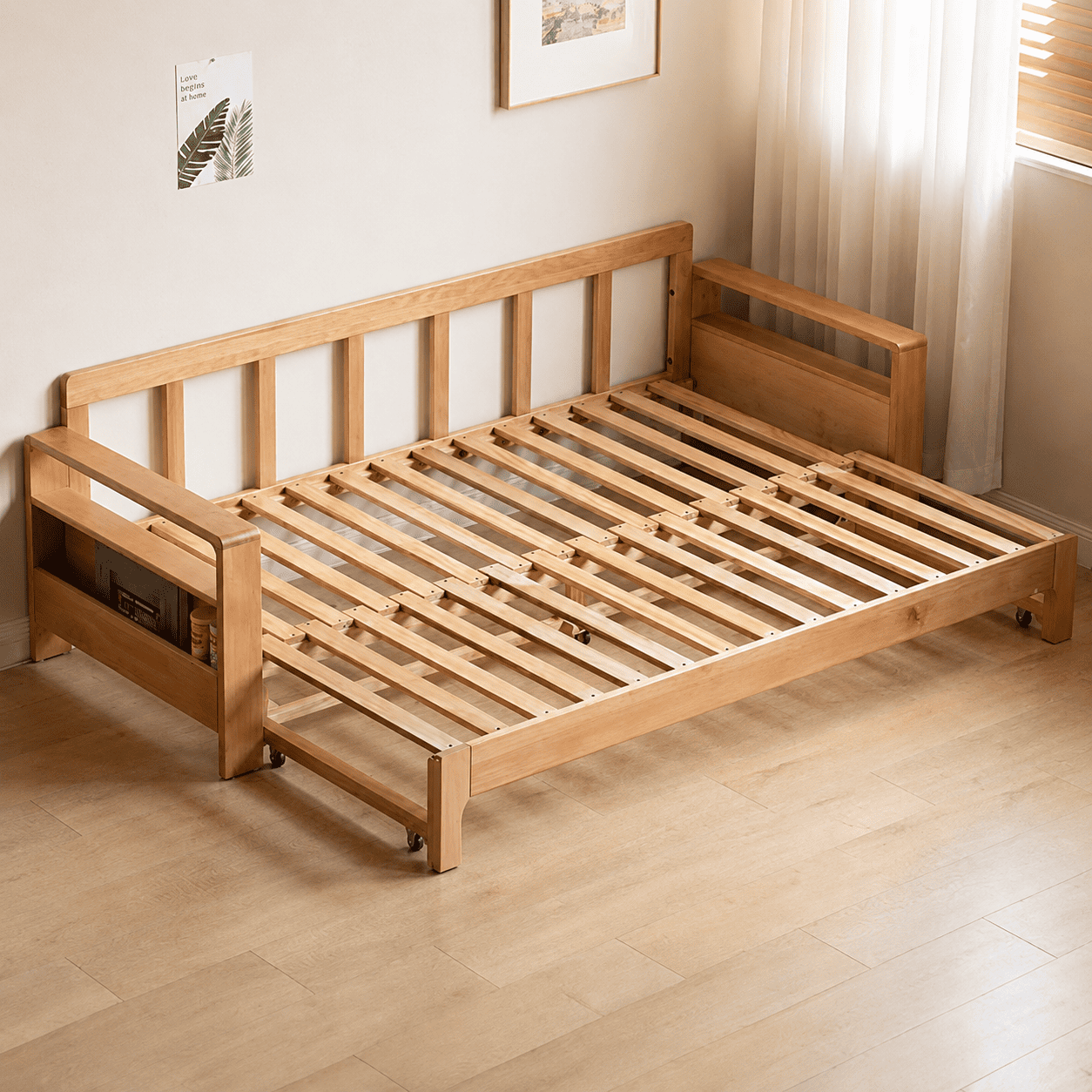Hyogo Natural Solid Oak Sofa Bed