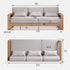Solid oak framed sofa bed with neutral upholstery for modern NZ and AU homes