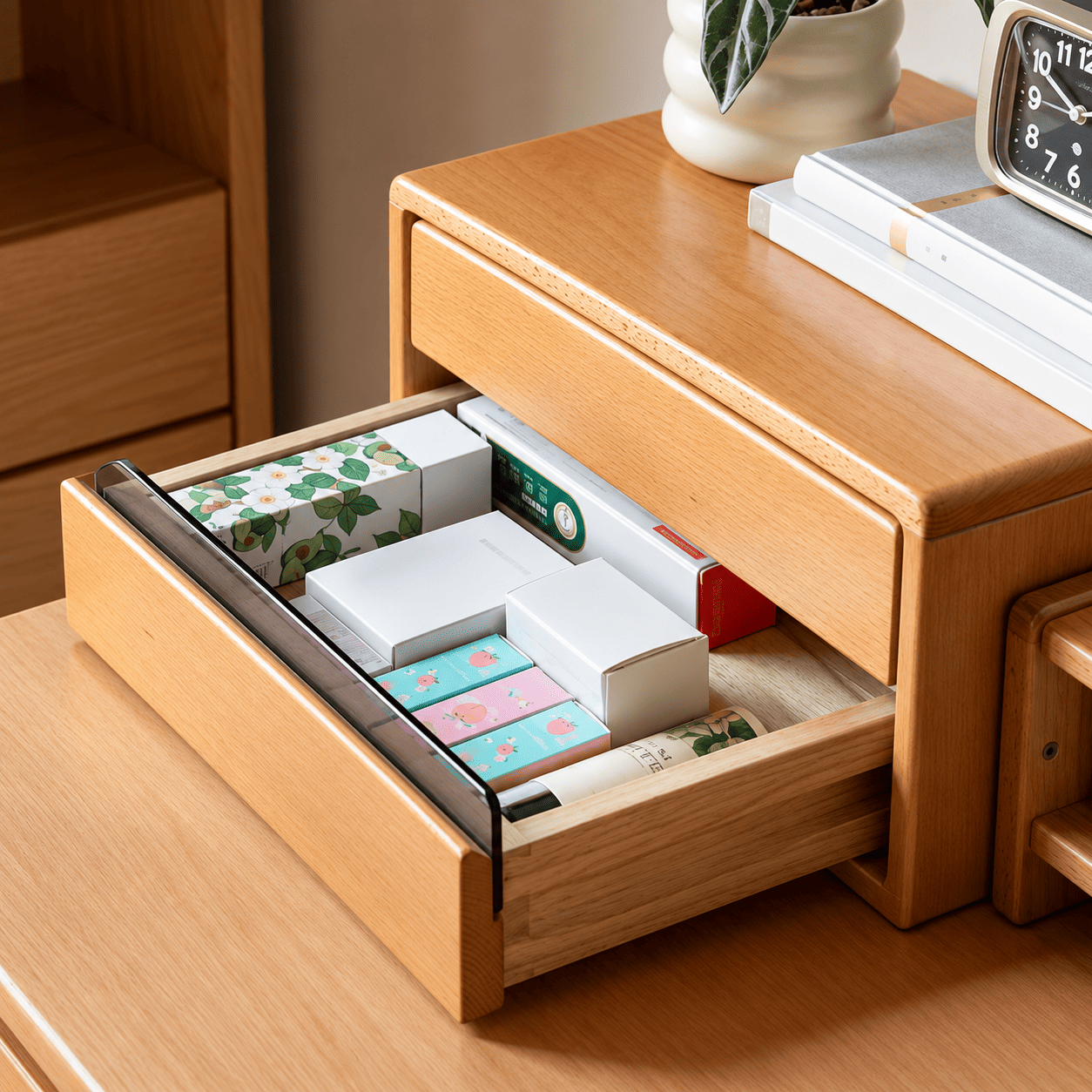 Joliet Natural Solid Beech Monitor Shelf