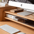 Joliet Natural Solid Beech Monitor Shelf