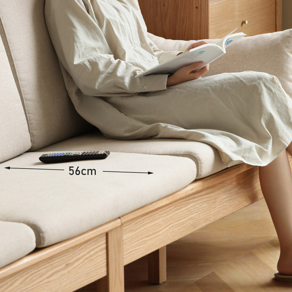 Kamakura Natural Solid Oak Sofa