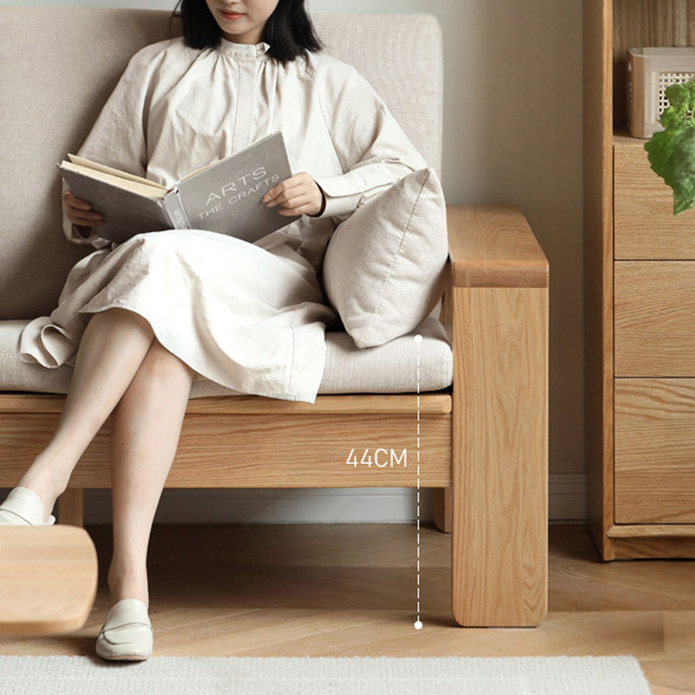 Kamakura Natural Solid Oak Sofa