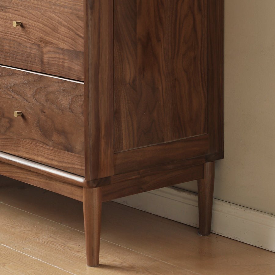 Kearny Solid Walnut Chest of 9 Drawers
