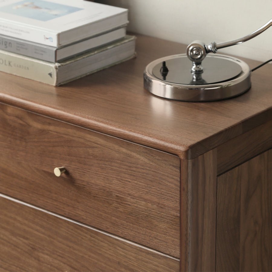 Kearny Solid Walnut Chest of 9 Drawers