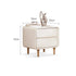 Kemi Cream Rubber Wood Painted Bedside Table - Oak Furniture Store