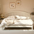 Kemi Cream Tulip Poplar Painted Harp Bed Frame