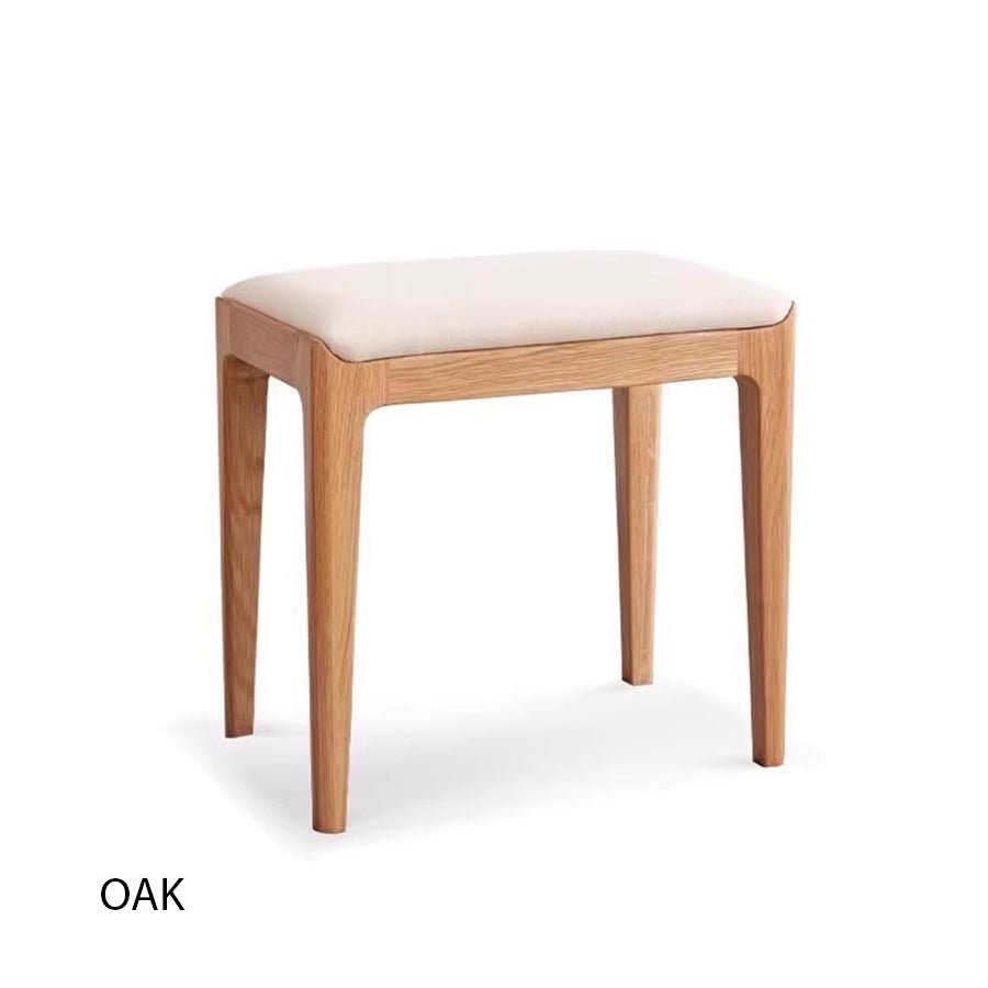 Kempen Natural Solid Hardwood Dressing Stool | Oak Furniture Store