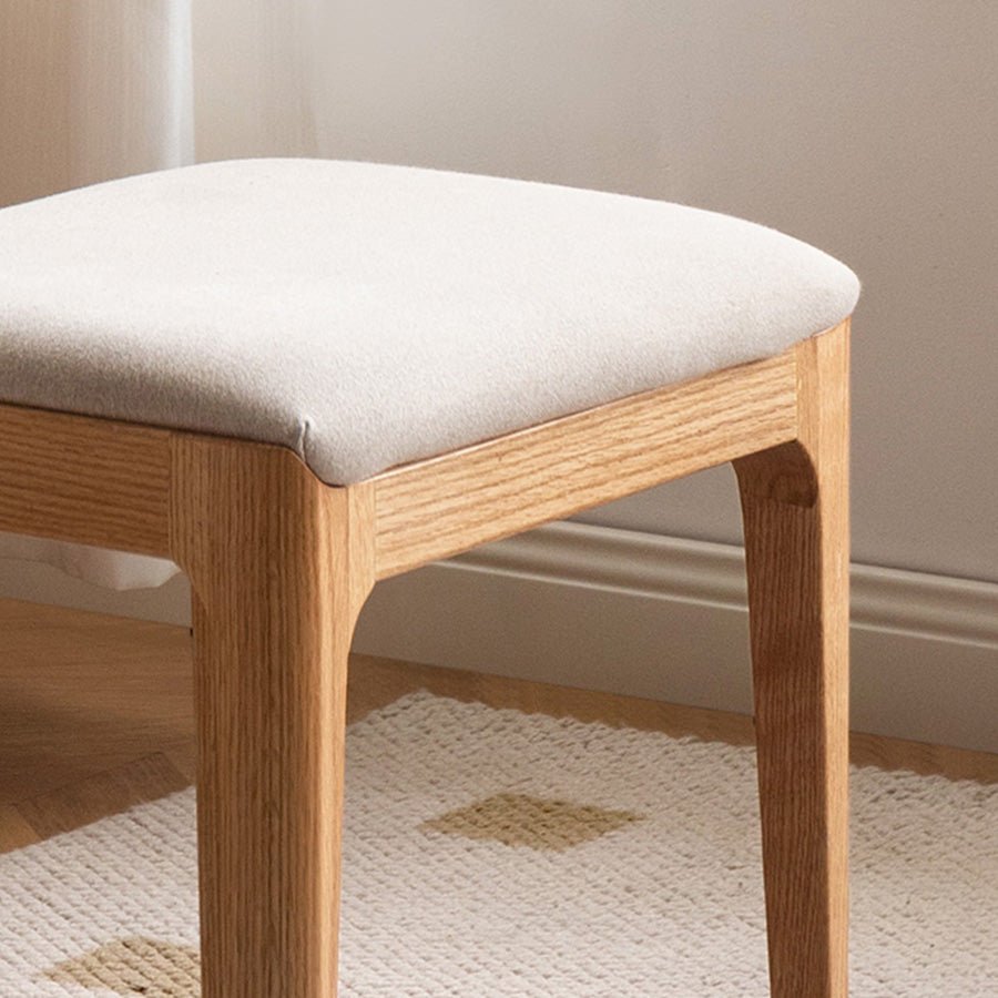 Kempen Natural Solid Hardwood Dressing Stool | Oak Furniture Store