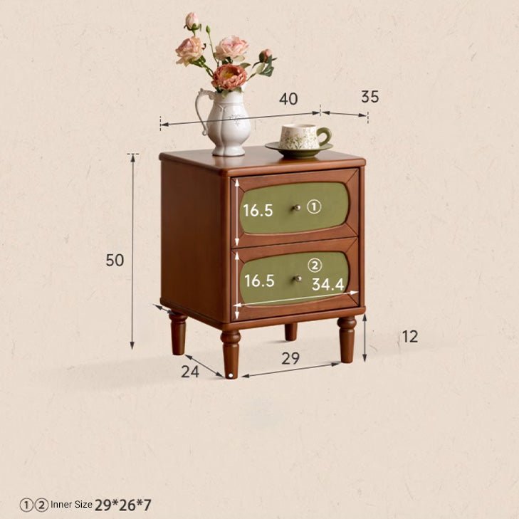 Kinna Rustic Design Tulip Poplar Bedside Table