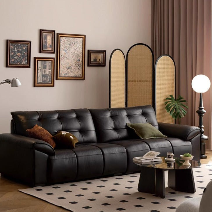 Kirkel Genuine Leather Sofa - Oak Furniture Store