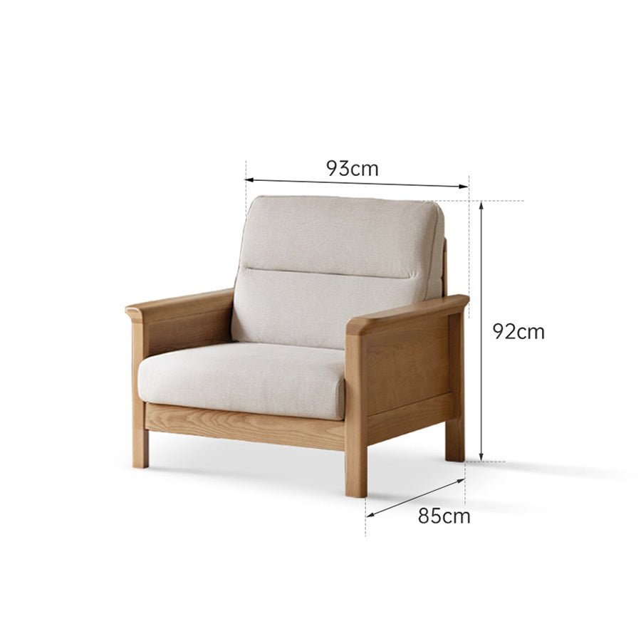 Kloten Natural Solid Ash Sofa | Oak Furniture Store