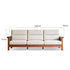 Kloten Natural Solid Walnut Sofa