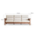 Kloten Natural Solid Walnut Sofa