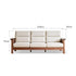 Kloten Natural Solid Walnut Sofa