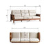 Kloten Natural Solid Walnut Sofa