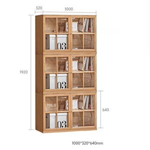 Kobe Natural Solid Oak Modular Bookcase - Oak Furniture Store