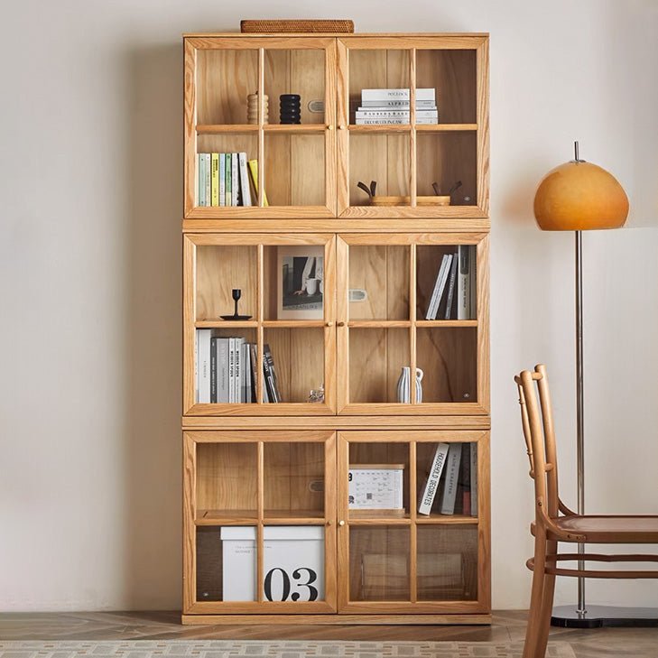 Kobe Natural Solid Oak Modular Bookcase - Oak Furniture Store