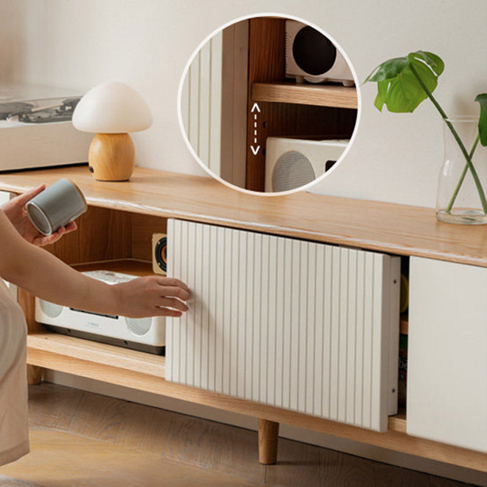 Korge Solid Oak Entertainment Unit
