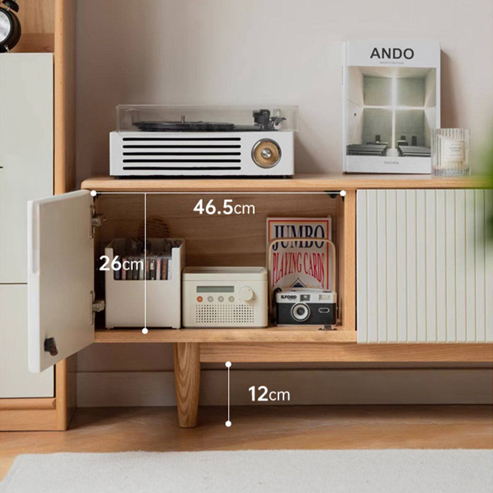 Korge Solid Oak Entertainment Unit
