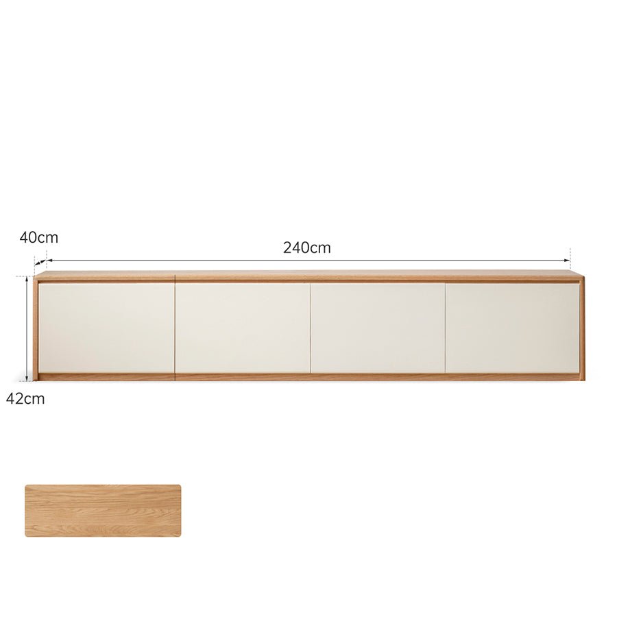 Korge Solid Oak Floor Standing Entertainment Unit