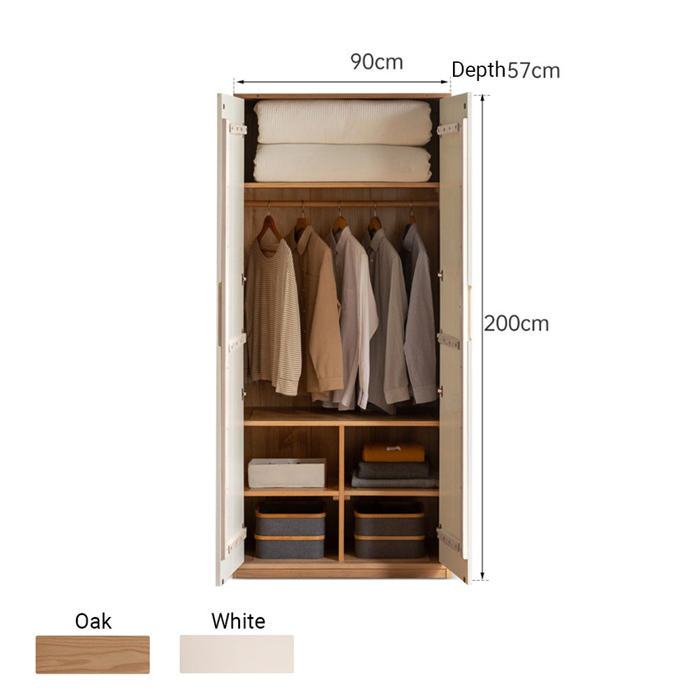 Korge Solid Oak Wardrobe