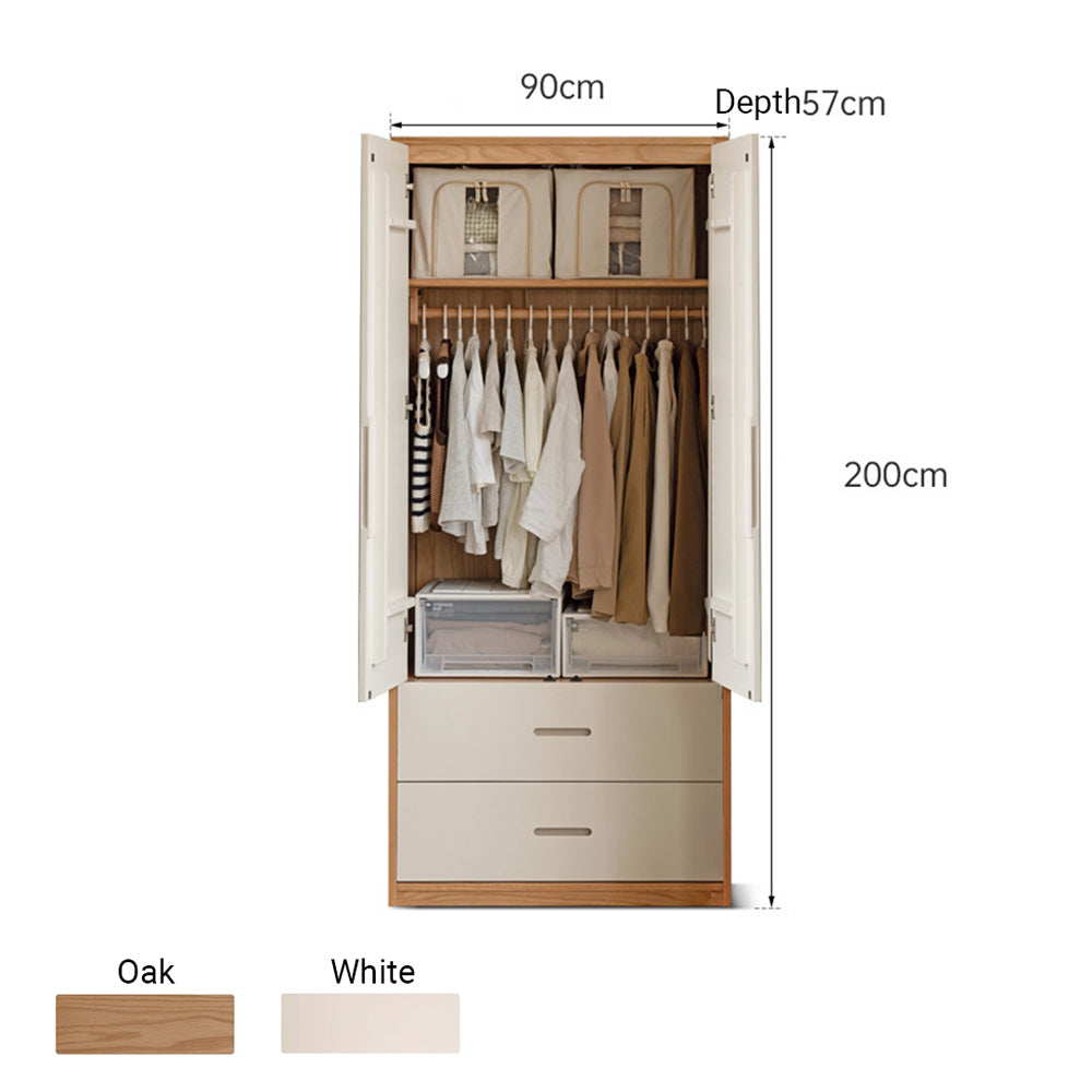 Korge Solid Oak Wardrobe