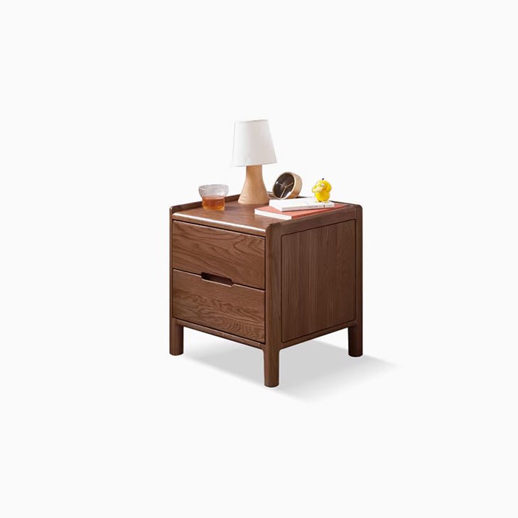 Kusel Natural Solid Oak Bedside Table - Oak Furniture Store