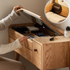 Laitala Natural Solid Oak Flip-Top Dressing Table
