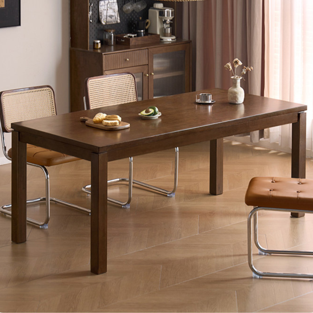 Lana Solid Rubber Wood Dining Table