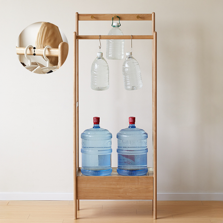 Lanester Natural Solid Ash Coat Rack