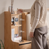 Lannion Natural Solid Oak Bedside Table with Hutch
