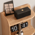 Lannion Natural Solid Oak Bedside Table with Hutch