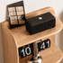 Lannion Natural Solid Oak Bedside Table with Hutch