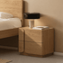 Laredo Natural Solid Ash Bedside Table