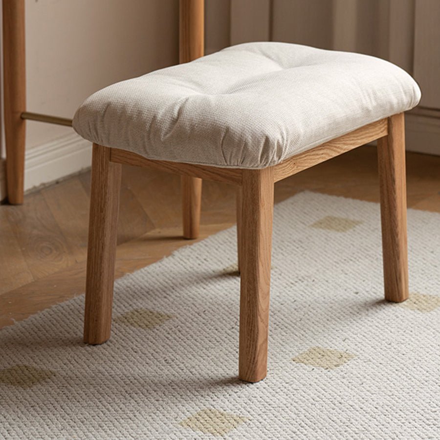 Larvik Natural Solid Oak Fabric Rocking Chair