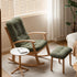 Larvik Natural Solid Oak Fabric Rocking Chair
