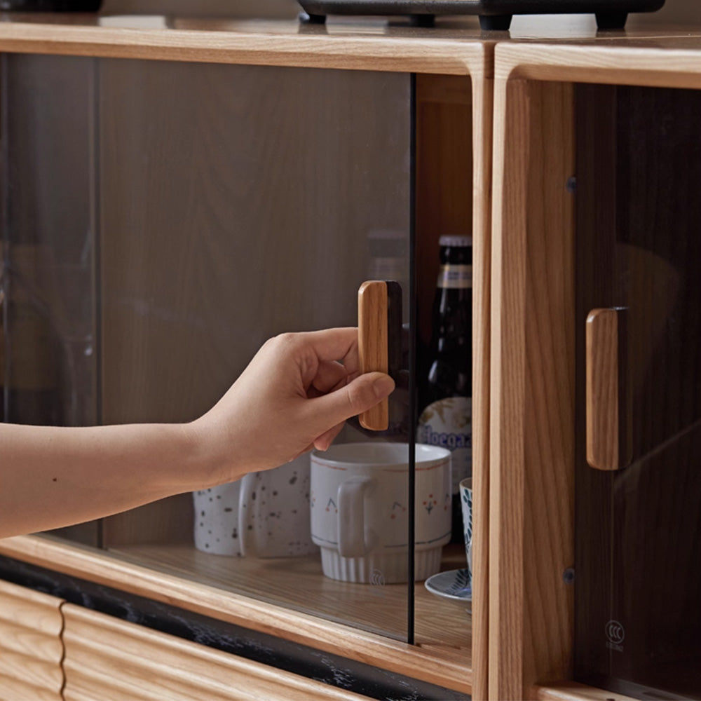 Lathum Natural Solid Ash Modular Wall Shelves