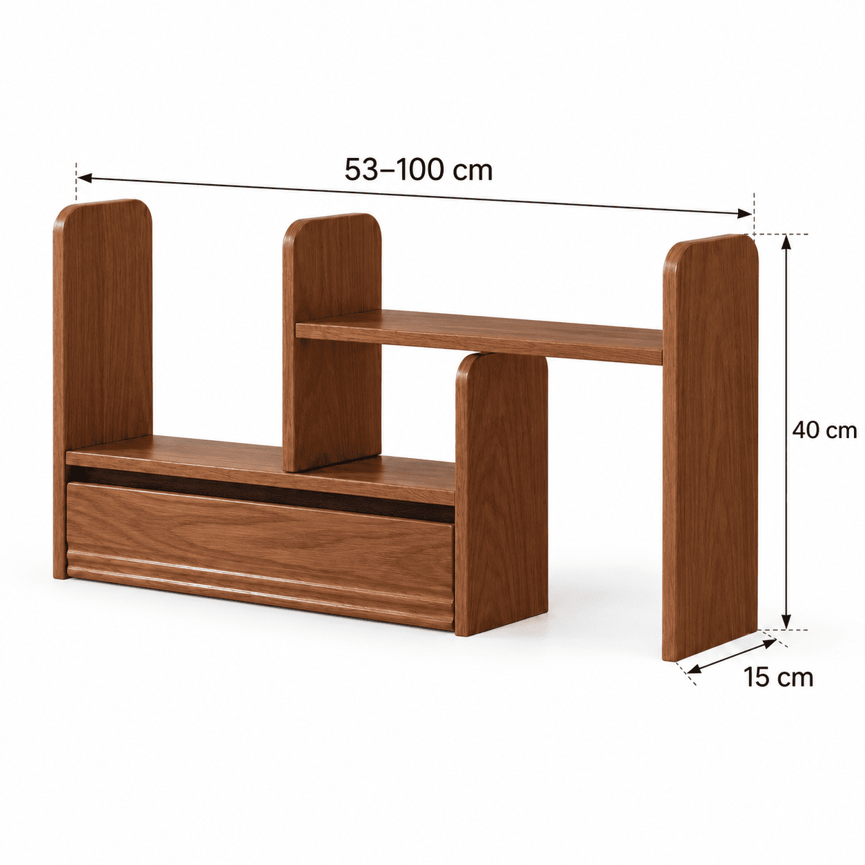 Lathum Natural Solid Beech Desktop Shelf