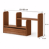 Lathum Natural Solid Beech Desktop Shelf