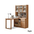 Lazio Natural Solid Oak Return Storage Desk with Hutch