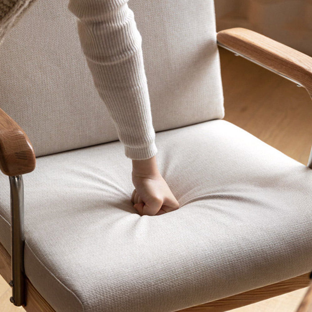 Lecca Natural Solid Oak Office Chair
