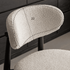 Modern solid oak dining chair with charcoal finish frame for NZ and AU dining spaces