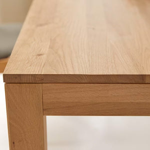 Leiden Natural Solid Oak Extending Dining Table - Oak Furniture Store