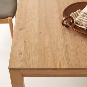 Leiden Natural Solid Oak Extending Dining Table - Oak Furniture Store