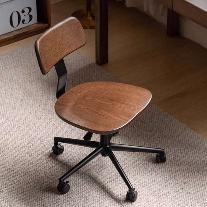 Lenne Natural Solid Oak  Swivel Study Office Chair