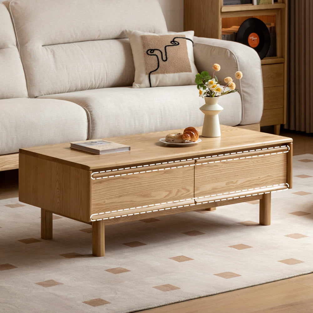 Lenola Natural Solid Ash Coffee Table