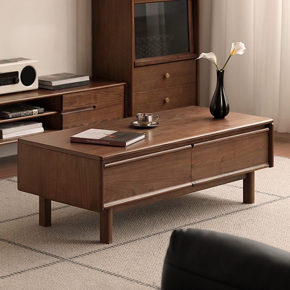 Lenola Natural Solid Walnut Coffee Table
